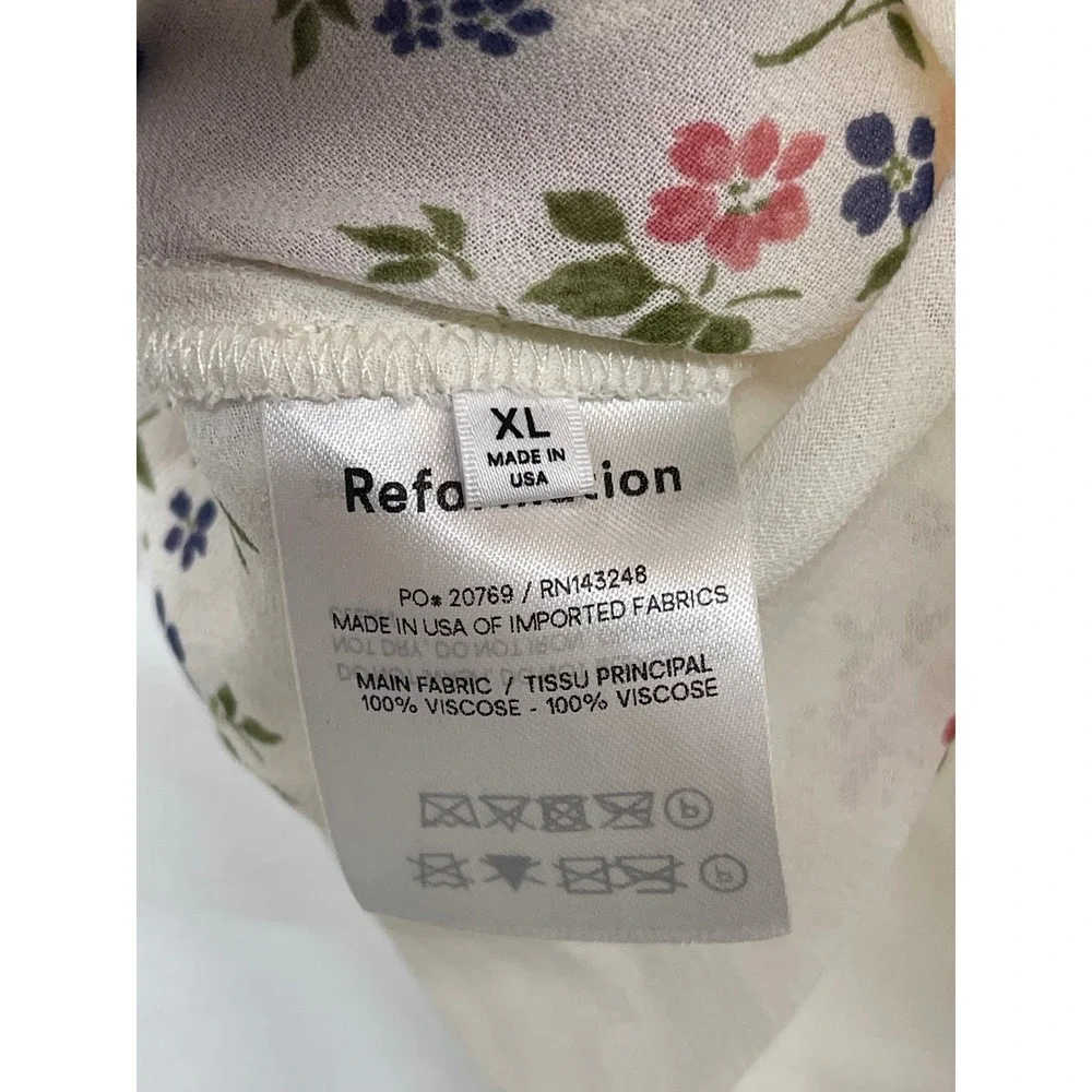 Reformation floral blouse